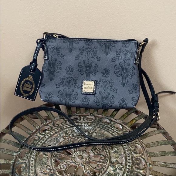 Dooney & Bourke Handbags - D&B Dooney & Bourke HM Haunted Mansion Wallpaper Print Crossbody
